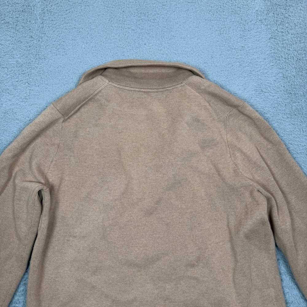 J.Crew Women Medium Camel Tan Knit Blazer Cardigan Merino Wool Cotton Blend NWT - Picture 4 of 11
